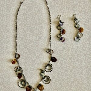 Bethany|  Multi-Color Necklace and Earring Set